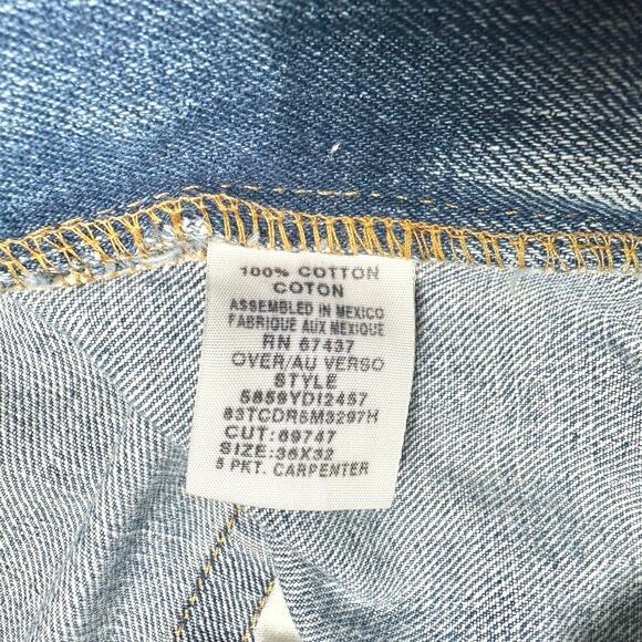 Polo Jeans Co. Ralph Lauren | Five Pocket C-5 Rugged Carpenter Jeans | Sz 36x32 - Picture 6 of 10